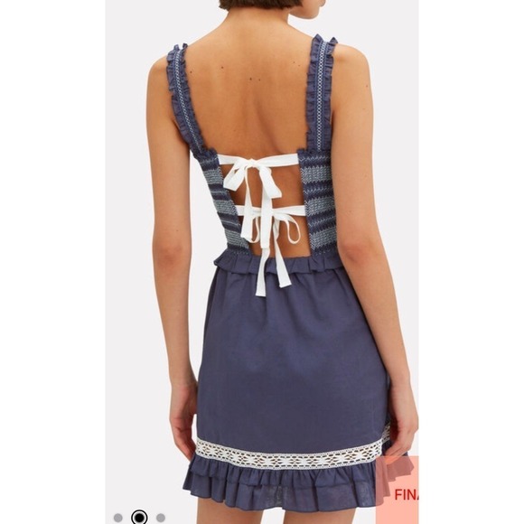 KISUII
Lexia Smocked Voile Mini Dress L - Picture 3 of 12